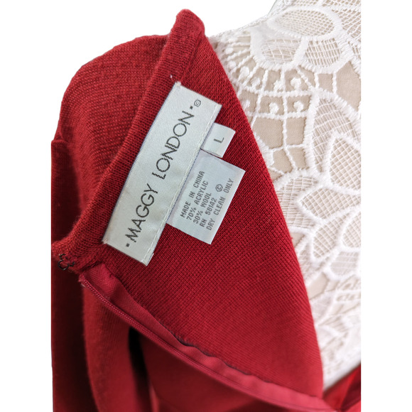 Maggy London Wool Maxi Dress - Picture 6 of 6